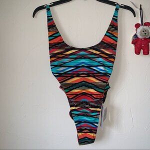 KikiRio Coco Beach Cate High Leg One Piece Swimsuit